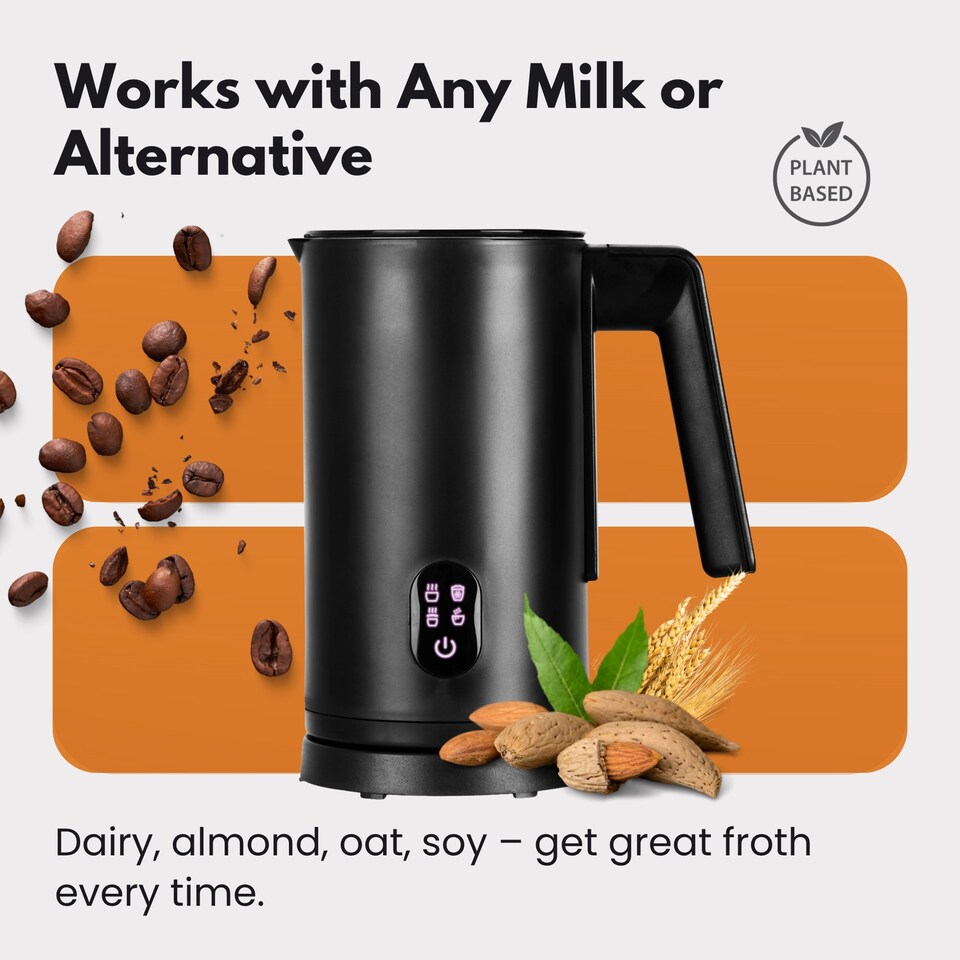 image 1 of Straame Electric Milk Frother – Professional Automatic Foam Maker