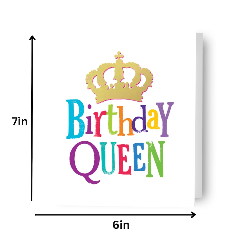 image 1 of Brightside 'Birthday Queen' Birthday Card