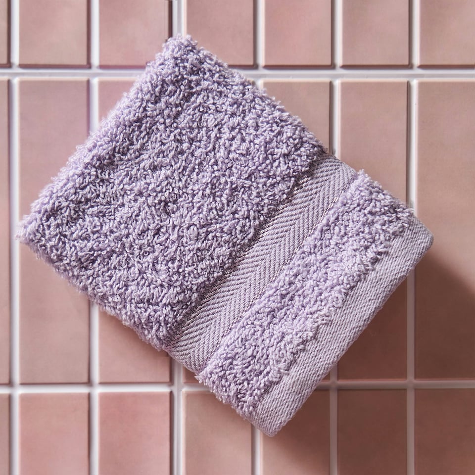 image 1 of OHS 4 x Luxury 100% Cotton 500GSM Bathroom Face Cloth Towel Purple | Lilac | Face cloth