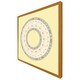 image 4 of Yellow circle ornament. round frame (Picture Frame) Black | M