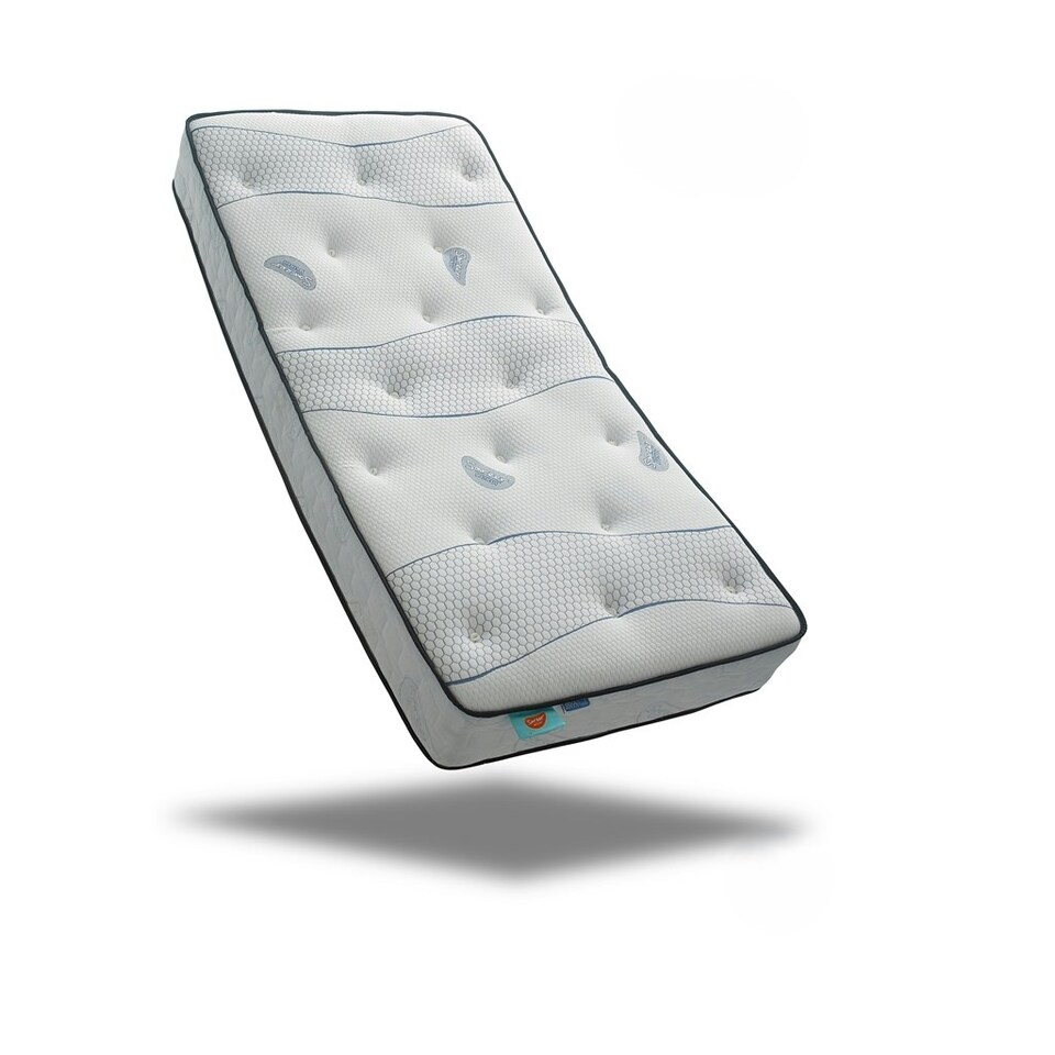 image 1 of 6ft Super King Size Cool Blue Memory Foam Pocket Mattress - (180cm)