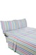 image 1 of Candy Stripe Pure Cotton Complete Bedding Sheet Set | Multi | 1