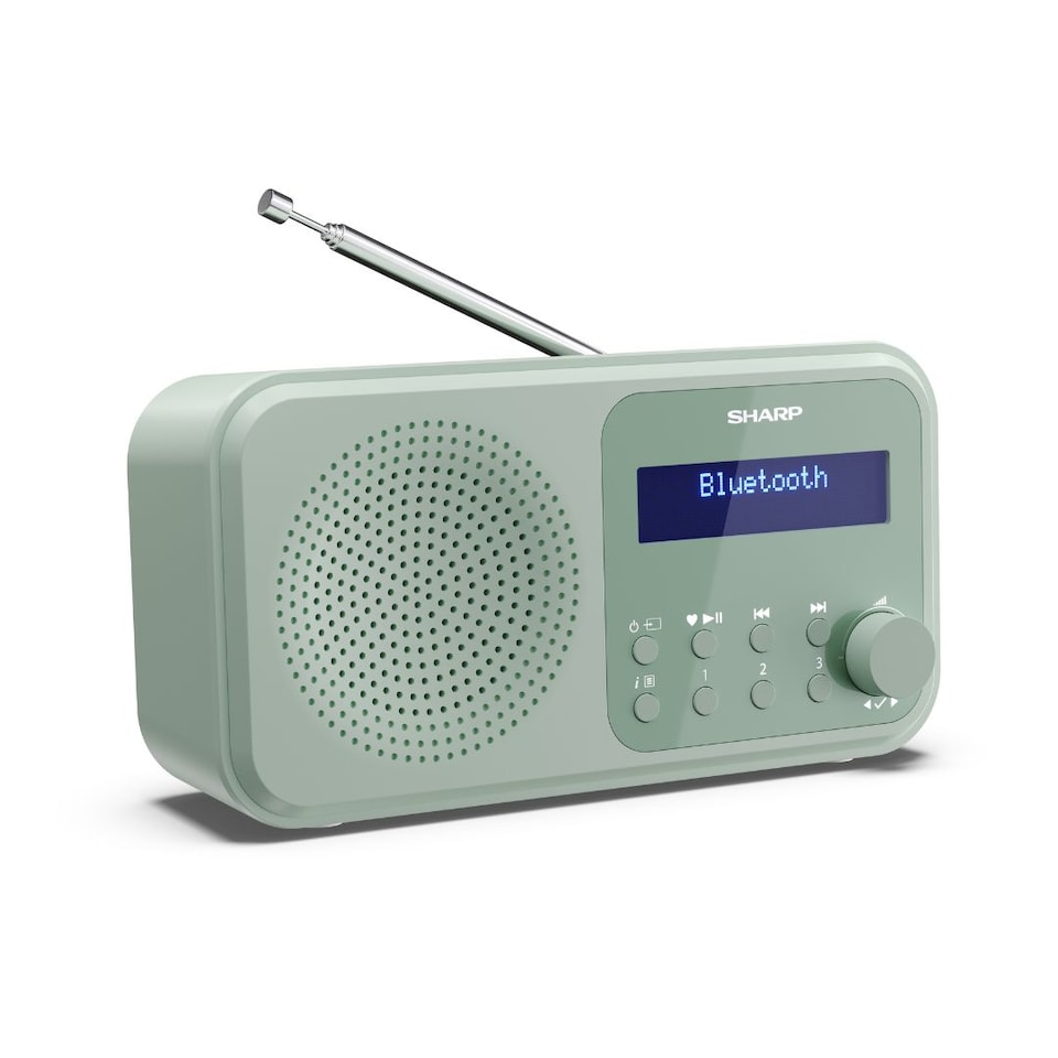 image 1 of SHARP DR-P420(GN) Tokyo Portable Digital Radio DAB/DAB+/FM - Aquamarine Green