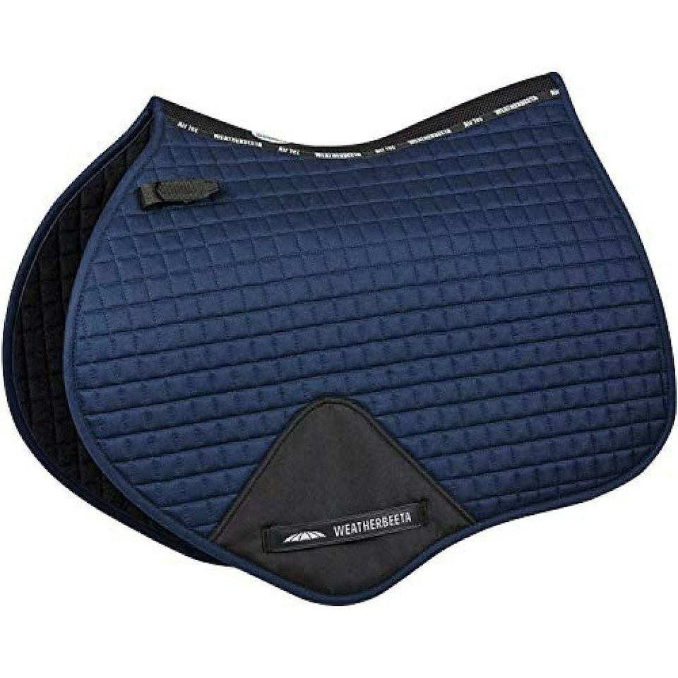 image 1 of Weatherbeeta Prime Jump Shaped Saddle Pad - Navy - Pony