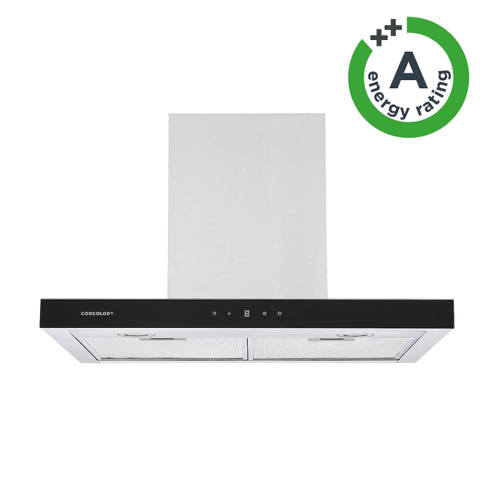 image 1 of Cookology 70cm Stainless Steel Chimney Cooker Hood - Energy Rating A++