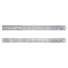 Faithfull Flexible Stainless Steel Rules - Multi Colour - 300mm x 25mm x 0.8mm