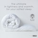 image 3 of Homescapes 4.5 Tog Duvet Luxury Super Microfibre for Summer Lightweight Hypoallergenic, Single