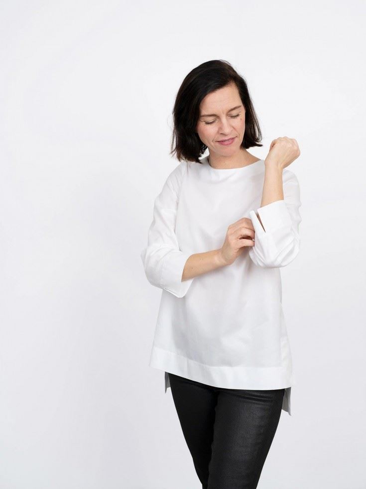 The Assembly Line Long Sleeve Tunic Paper Sewing Pattern â Womenâs Tops & Tunics, Sizes XSâL, Intermediate