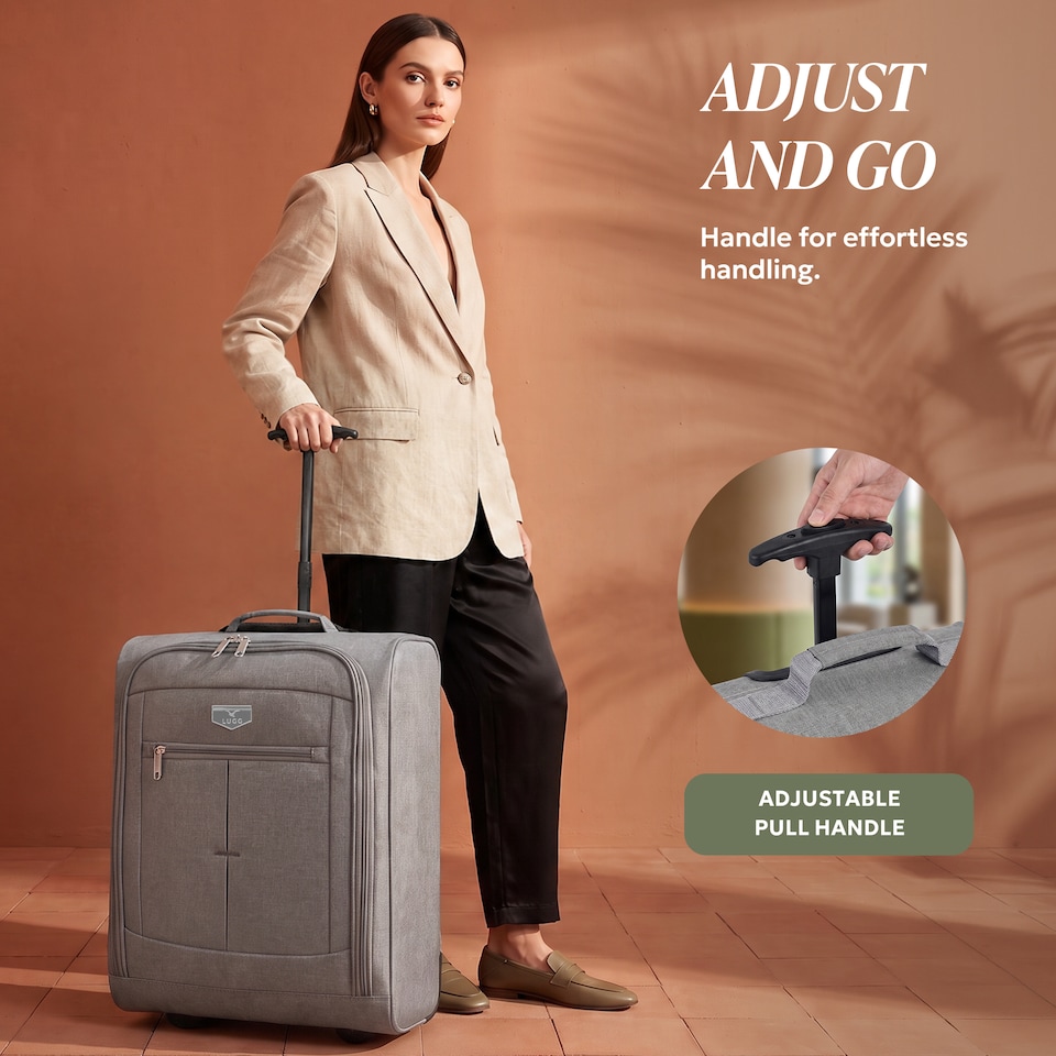 image 1 of Lugg Mars Soft Cabin Bag with Wheels 56x45x25cm for EasyJet Overhead Locker