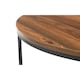 image 3 of Walnut Round Nesting Coffee Tables | Brown | Brown