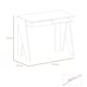 image 6 of Core Products White Dallas Home Office Desk with Drawer, H75.2cm x W91.3cm White
