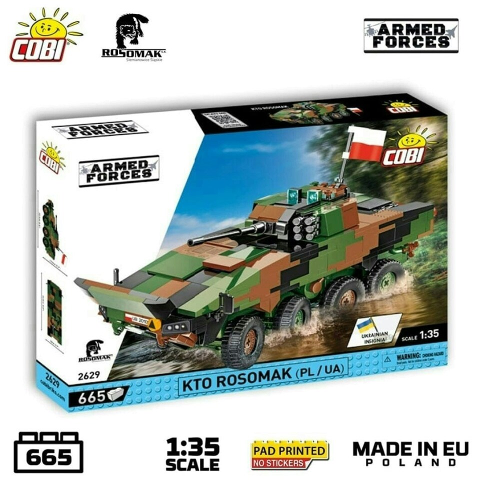 image 1 of KTO Rosomak armoured car brick model - COBI 2629 - 665 bricks