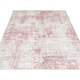 image 3 of KUKOON Washable & Non Slip Pink Abstract Living Room Area Rug 80cm x 150cm