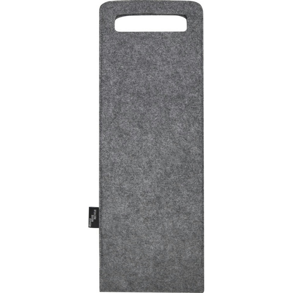 image 1 of Felta Recycled Felt 750ml Wine Bag - Medium Grey - One Size Grey