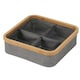 image 4 of Showerdrape Cotswold Bamboo Storage Basket with 4 Compartments