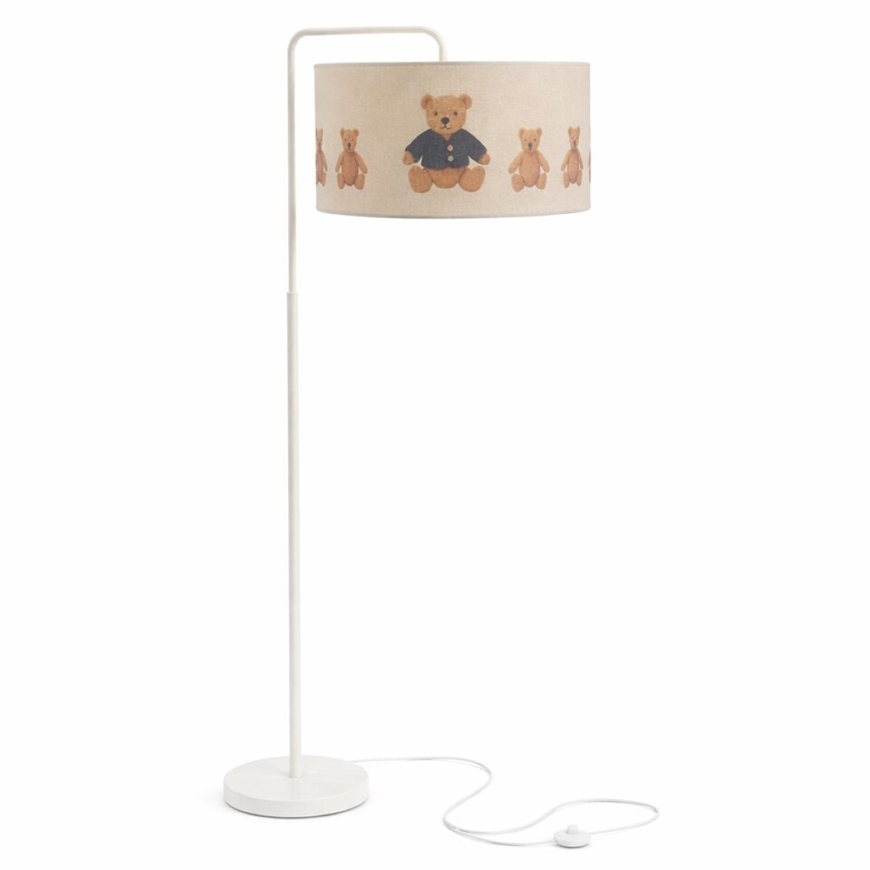 image 1 of CGC Blake 45cm Oatmeal Linen Teddy Bear Children's Lampshade