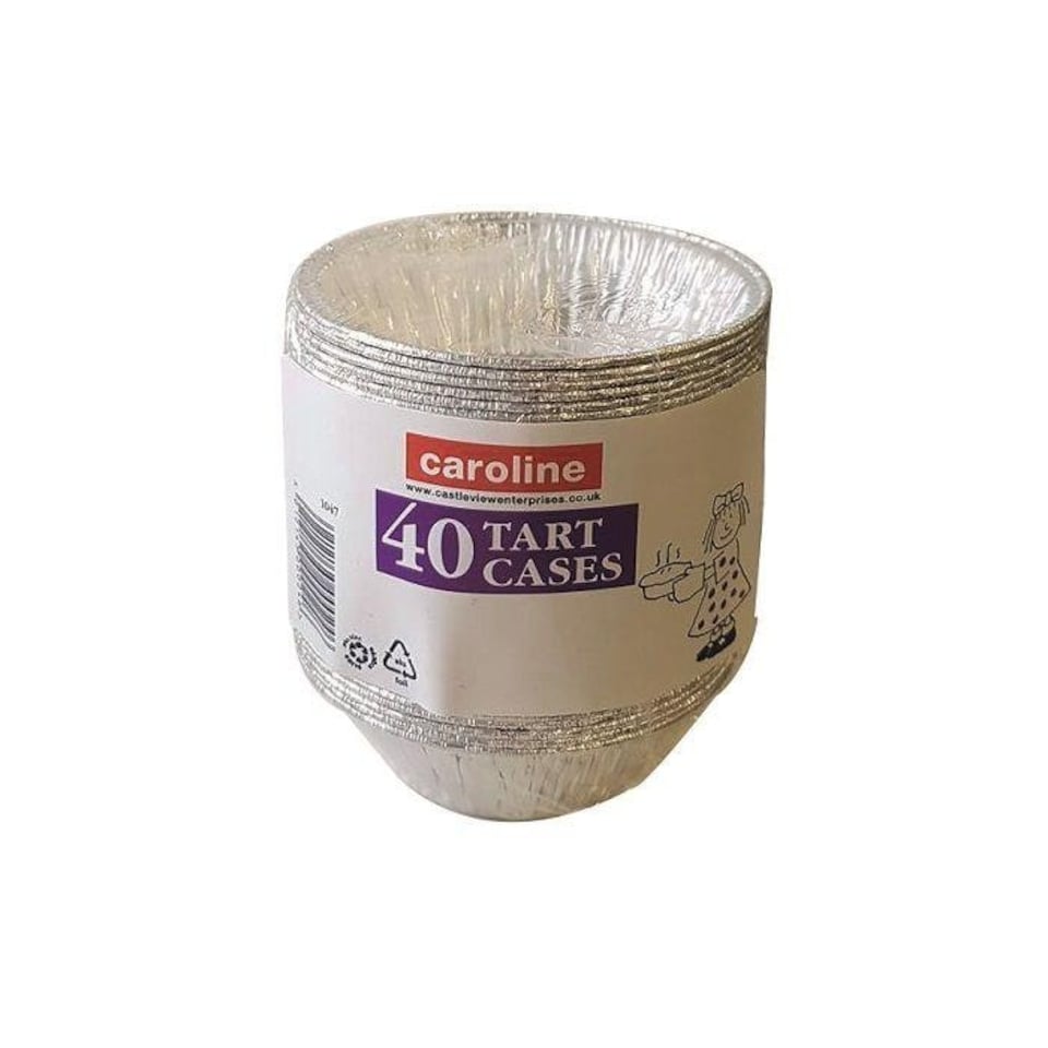 Caroline Mince Pie/Tart Case 60 x 20mm 40pk 1047 - One Colour - One Size