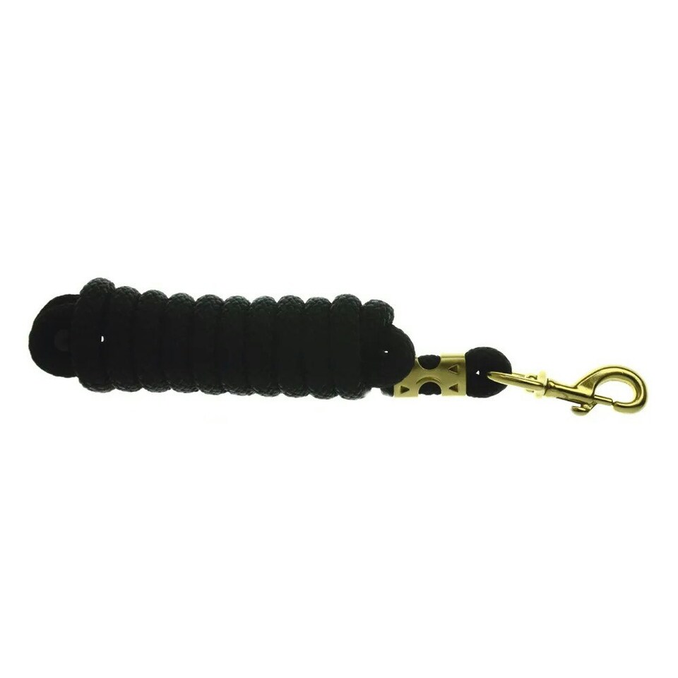 image 1 of Hy Plaited Horse Leadrope - Black - 3m