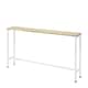 image 1 of SoBuy Console Table, Light Oak Top & White Metal Frame, 47.2x7.9x25.6 inches, 4.75 kg - FSB19-Z
