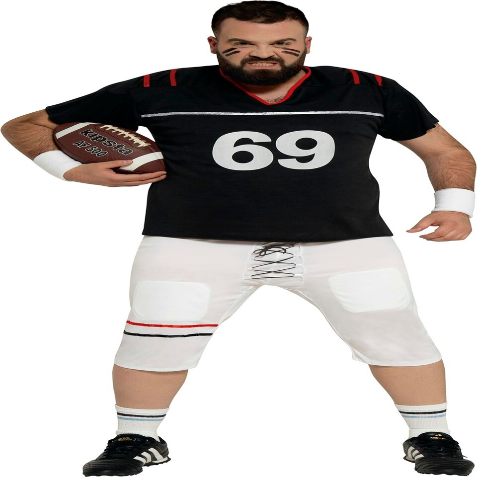 image 1 of Fancy Dress Child Quarterback Black White - 5-6 Years
