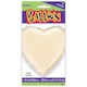 image 2 of Ivory Solid Heart Foil Balloon 18"