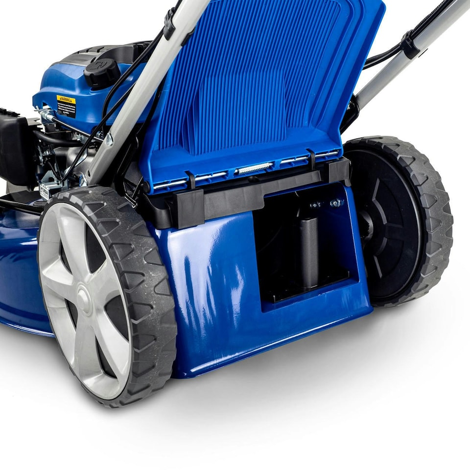 image 1 of Hyundai 22”/56cm 196cc 4-in-1 Electric-Start Self-Propelled Petrol Lawnmower | HYM560SPE