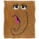 image 1 of Sesame Street Face Snuffleupagus Blanket - Multicoloured - One Size
