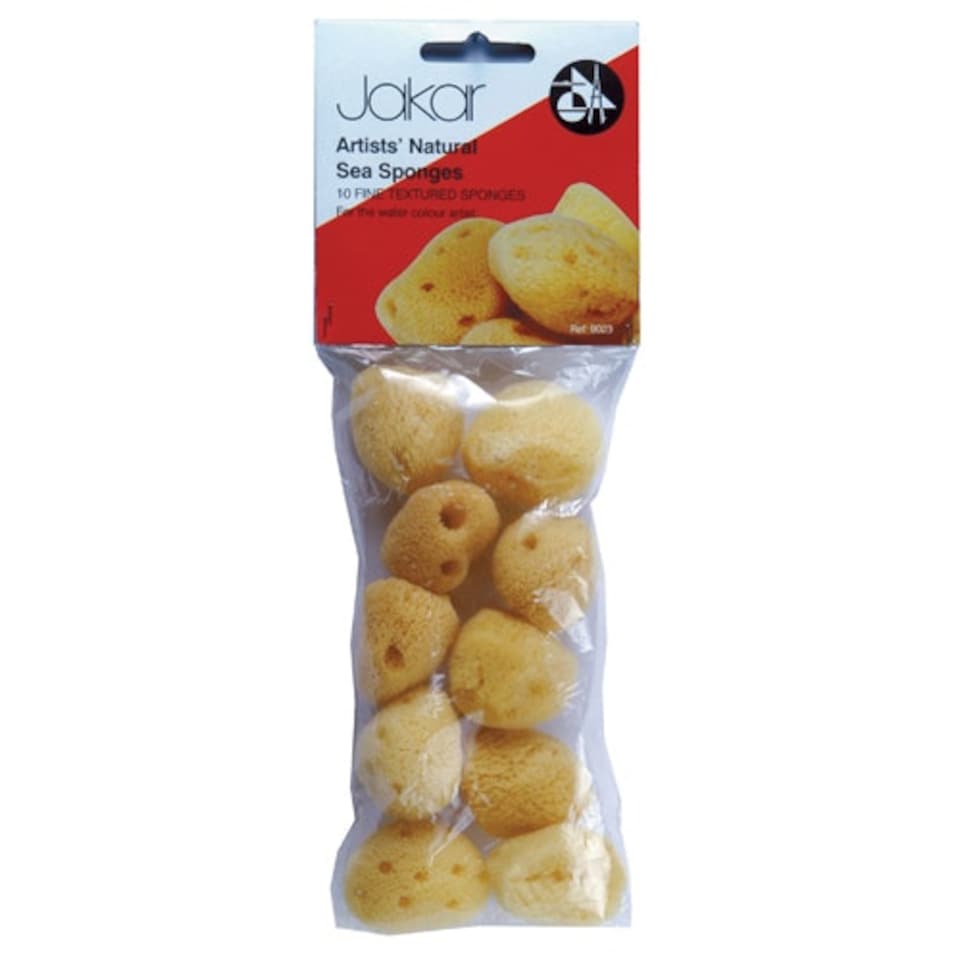 image 1 of Jakar Artists' Natural Sea Sponge Extra Value Pack of 10