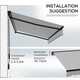 image 8 of Outsunny 3.5 x 2.5m Electric Retractable Awning, Aluminium Frame, Light Grey 
