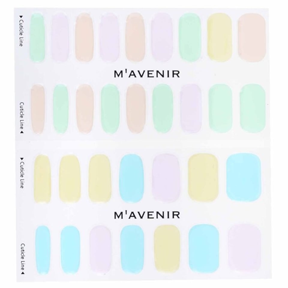 image 1 of Nail Sticker (assorted Colour) - # Sugar Sugar Nail - 32pcs Multi