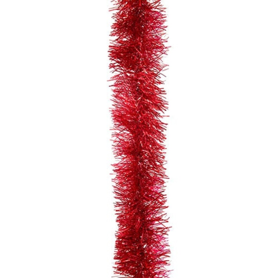 image 1 of Red Deluxe Christmas Tinsel 1.8m
