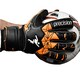 image 2 of Precision Unisex Adult Fusion X Roll Finger Protect Goalkeeper Gloves - Black/Fluorescent Orange/White - 10