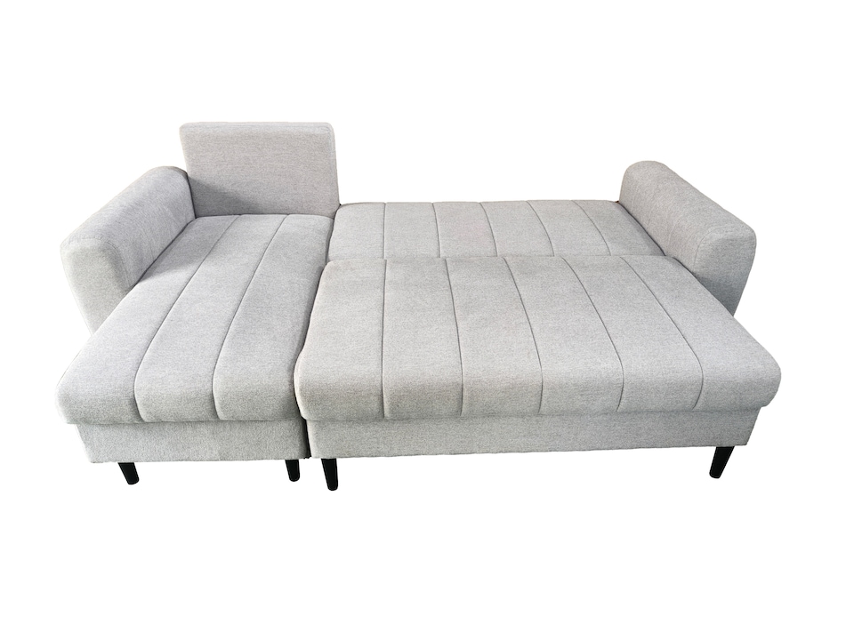 image 1 of Sienna 3 Seater Right Hand Facing Storage Sofa Bed in Grey, Silver or Beige | Silver | One Size