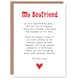 image 1 of Greeting Card Love Poem Role Play Game Nerd Boyfriend Romantic