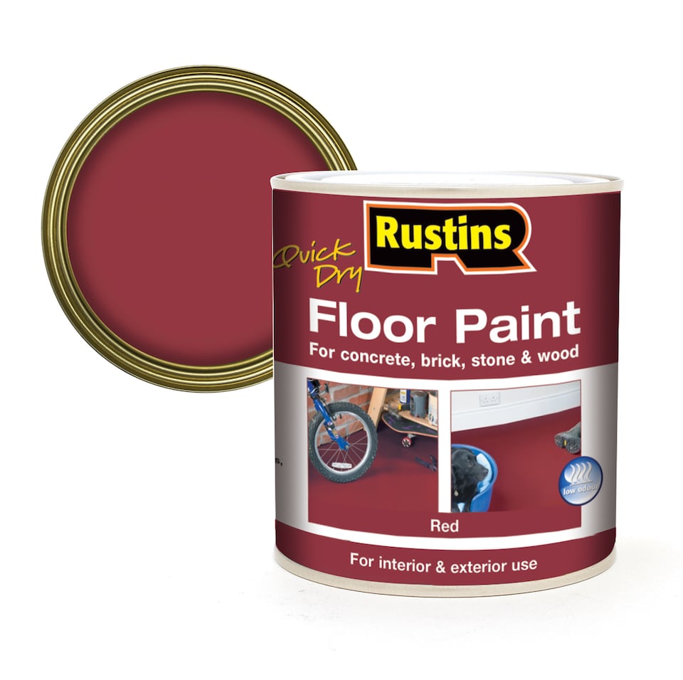image 1 of Rustins Quick Dry Floor Paint Red 1L | Red | 1