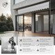 image 2 of Awning with hand crank - pressure fitted , height adjustable | Grey | light grey | 400 x 180 cm | 1