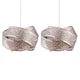 image 1 of Set of 2 Moroccan Style Layered Ceiling Light Shades | Chrome | Medium | 2
