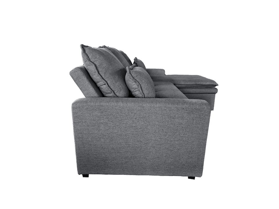 image 1 of Lucca 3 Seater Storage Sofa in Grey or Silver | Grey | One Size