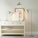 image 3 of ValueLights Morris Stone Grey Retro Dome Metal Freestanding Floor Lamp with LED Bulb