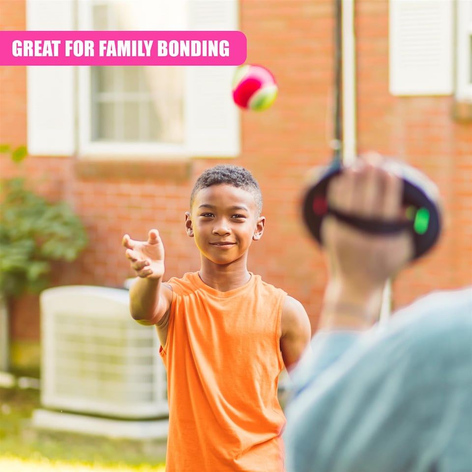 image 1 of The Magic Toy Shop Toss and Catch Ball Set Outdoor Activity for Kids and Family Fun