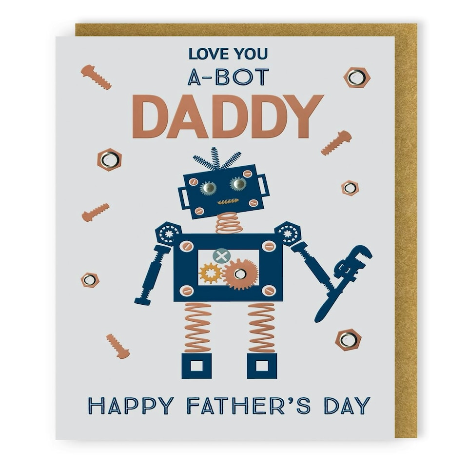 image 1 of Love You A-Bot Daddy Super Robo-Fun! Father's Day Card