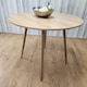 image 5 of Dining Table Beige Wood Kitchen Place for 4 Seats, Dining Table Only (Beige H 75 x L 90 x W 90 cm) Brown