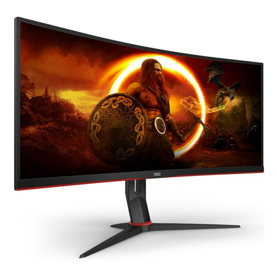 image 1 of AOC G2 CU34XP/BK 34" Curved UltraWide Quad HD 180Hz 1ms Height Adjustable Gaming Monitor