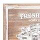 image 2 of Butchers Cuts Pork Wall Plaque - Wood - L3 x W58 x H45 cm - Grey/White