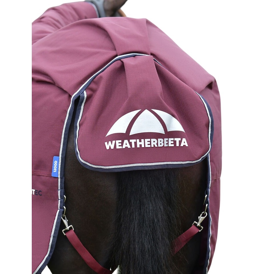 image 1 of Weatherbeeta Comfitec Essential Combo Neck 220g Horse Turnout Rug | Red | Burgundy | 5Ft | 1