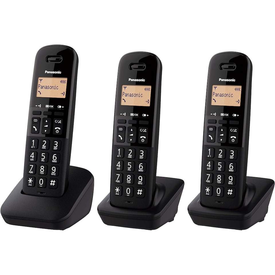 image 1 of Panasonic KX-TGC413EB Cordless Telephone  in Black