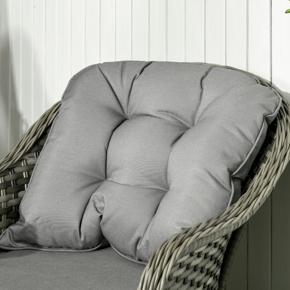 image 1 of Outsunny 4 Pieces Rattan Sofa Set Outdoor Conservatory Furniture with Cushions