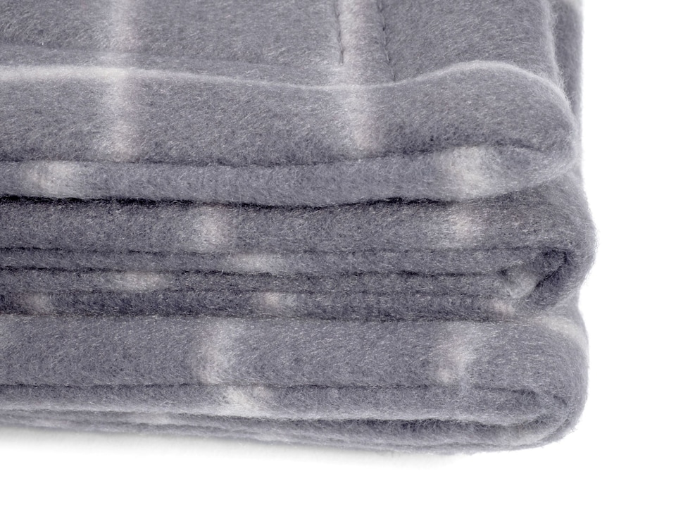 image 1 of PETFACE GREY WINDOW PANE CHECK PET COMFORTER BLANKET