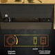 image 6 of HOMCOM Electric Fireplace 1 & 2KW LED Fire Flame for Living Room Golden