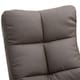 image 8 of HOMCOM Recliner Chair and Footstool PU Leather Wooden Base Brown